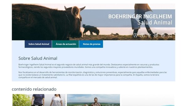 Boehringer Ingelheim Salud Animal España presenta nova web