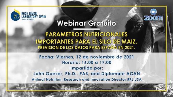 Novo webinar sobre parámetros nutricionais importante para o silo de millo