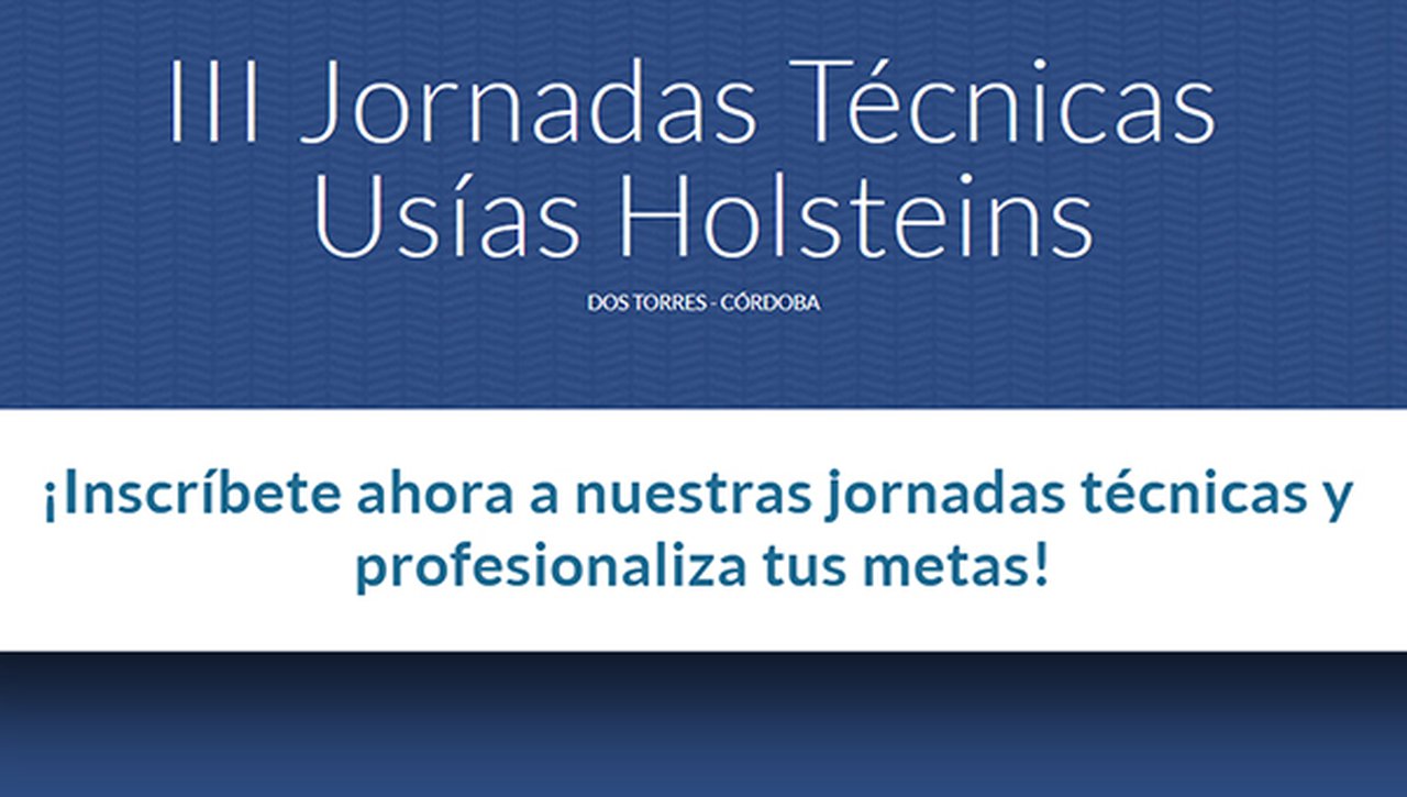 As III Xornadas Técnicas Usías Holsteins celebraranse este venres en formato webinario