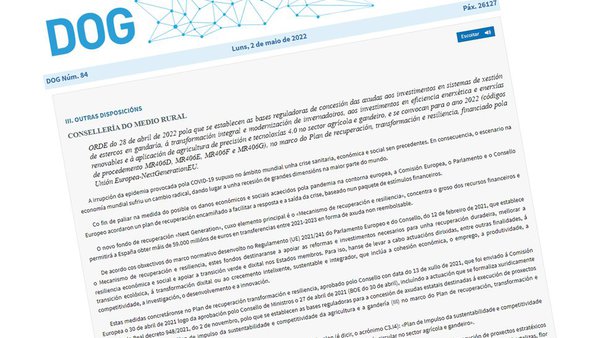 Os fondos Next Generation financiarán accións para fomentar a agricultura de precisión, a eficiencia enerxética e a economía circular