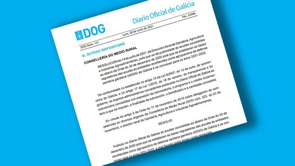 A Xunta aproba 2,15 millóns de euros para axudas a 66 asociacións en defensa sanitaria gandeiras