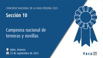Campeona nacional de terneras y novillas