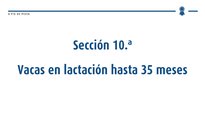 Vacas en lactación ata 35 meses