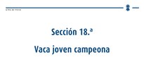 Vaca nova campiona, vaca adulta campiona e vaca gran campiona nacional