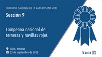 Campeona nacional de terneras y novillas rojas